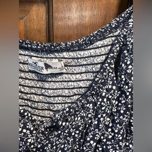 Hollister Dark Blue Floral romper